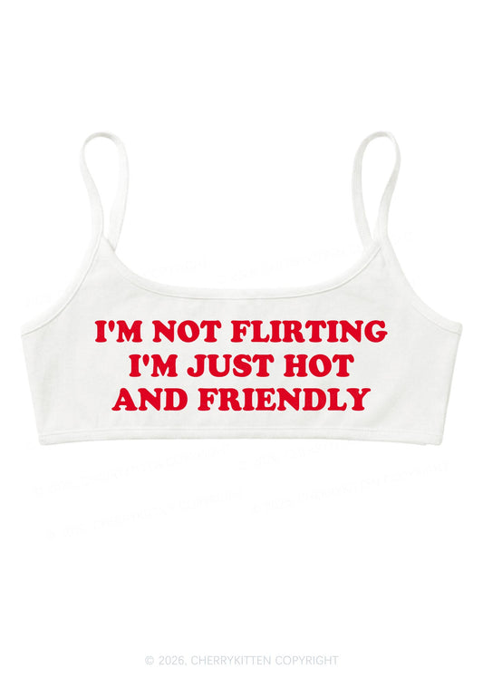 Im Not Flirting Y2K Super Crop Cami Cherrykitten