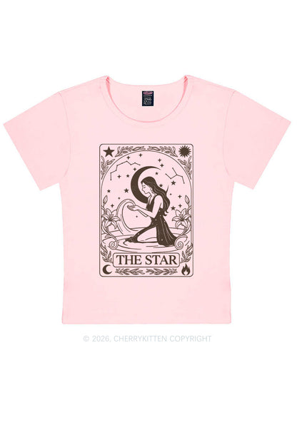 Halloween The Star Kneeling Woman Y2K Baby Tee Cherrykitten