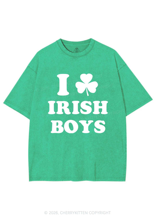 Irish Boys St Patricks Y2K Washed Tee Cherrykitten