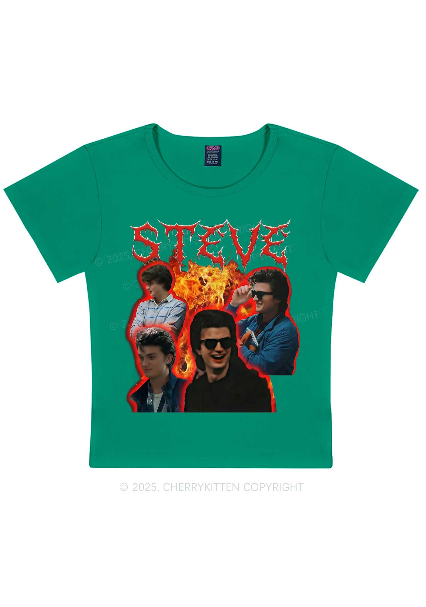 SH Flame Vibe Y2K Baby Tee Cherrykitten