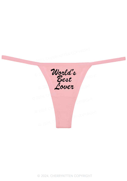 World's Best Lover Y2K Flat String Thong Cherrykitten