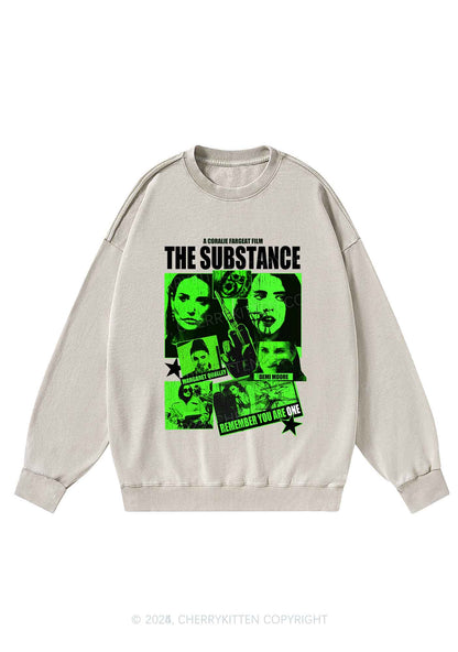 Halloween The Horror Movie Y2K Washed Sweatshirts Cherrykitten