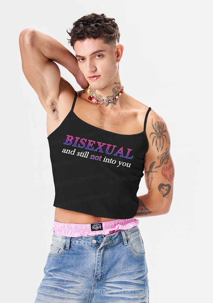 Bisexual And Still Not Into You Pride Y2K Spaghetti Strap Cami Cherrykitten