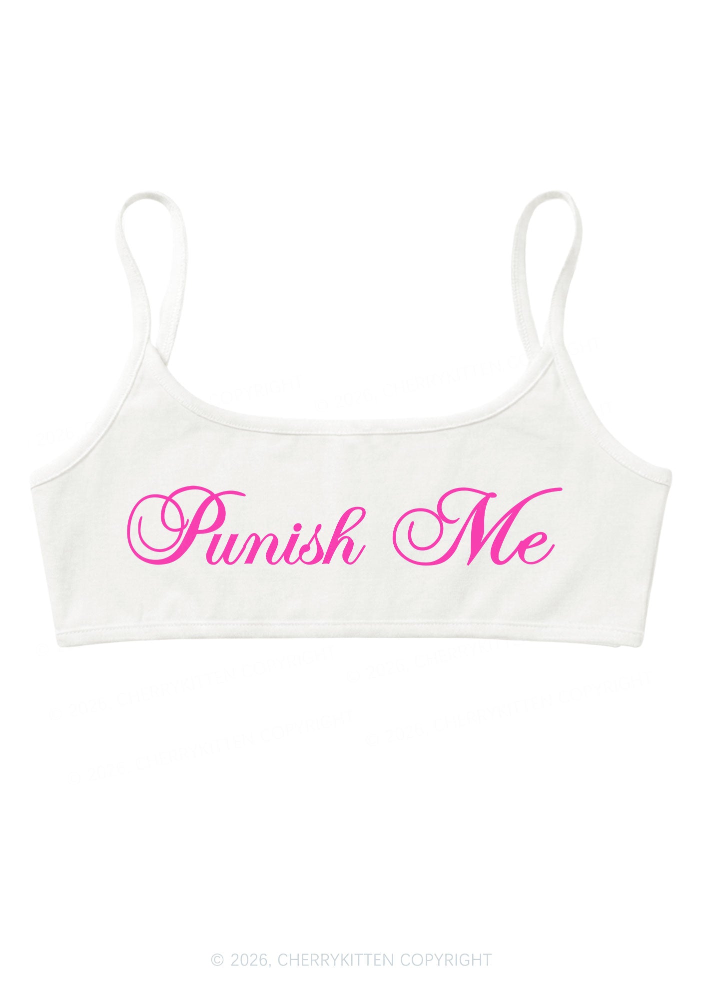 Punish Me Y2K Super Crop Cami Cherrykitten