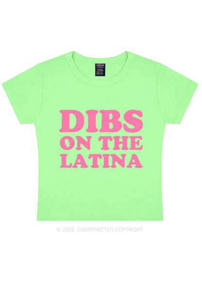 Dibs On The Latina Y2K Baby Tee Cherrykitten