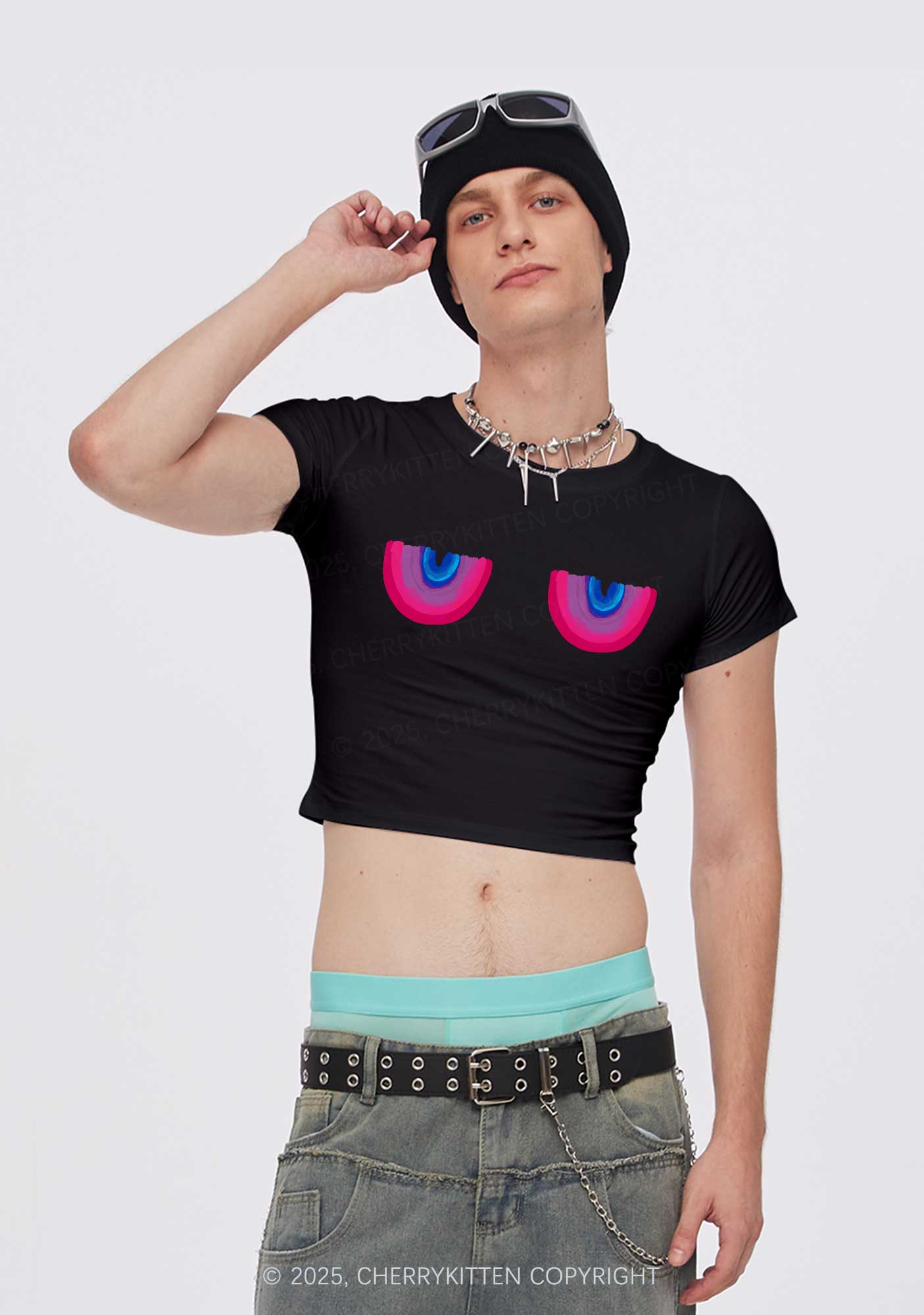 Bisexual Bxxb Y2K Baby Tee Cherrykitten