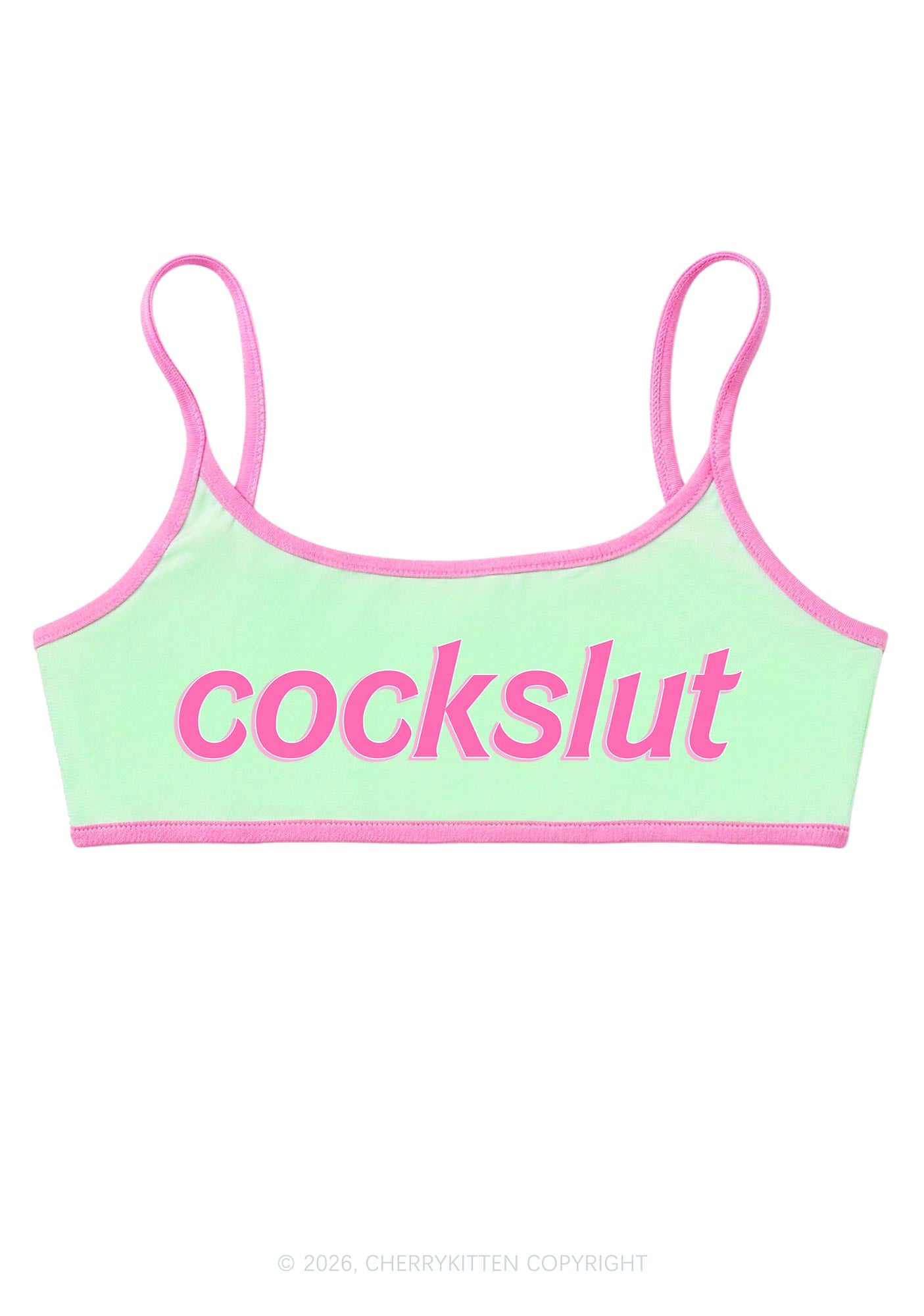 Cockslxt Y2K Super Crop Cami Cherrykitten