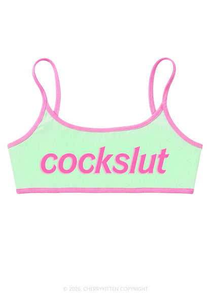 Cockslxt Y2K Super Crop Cami Cherrykitten