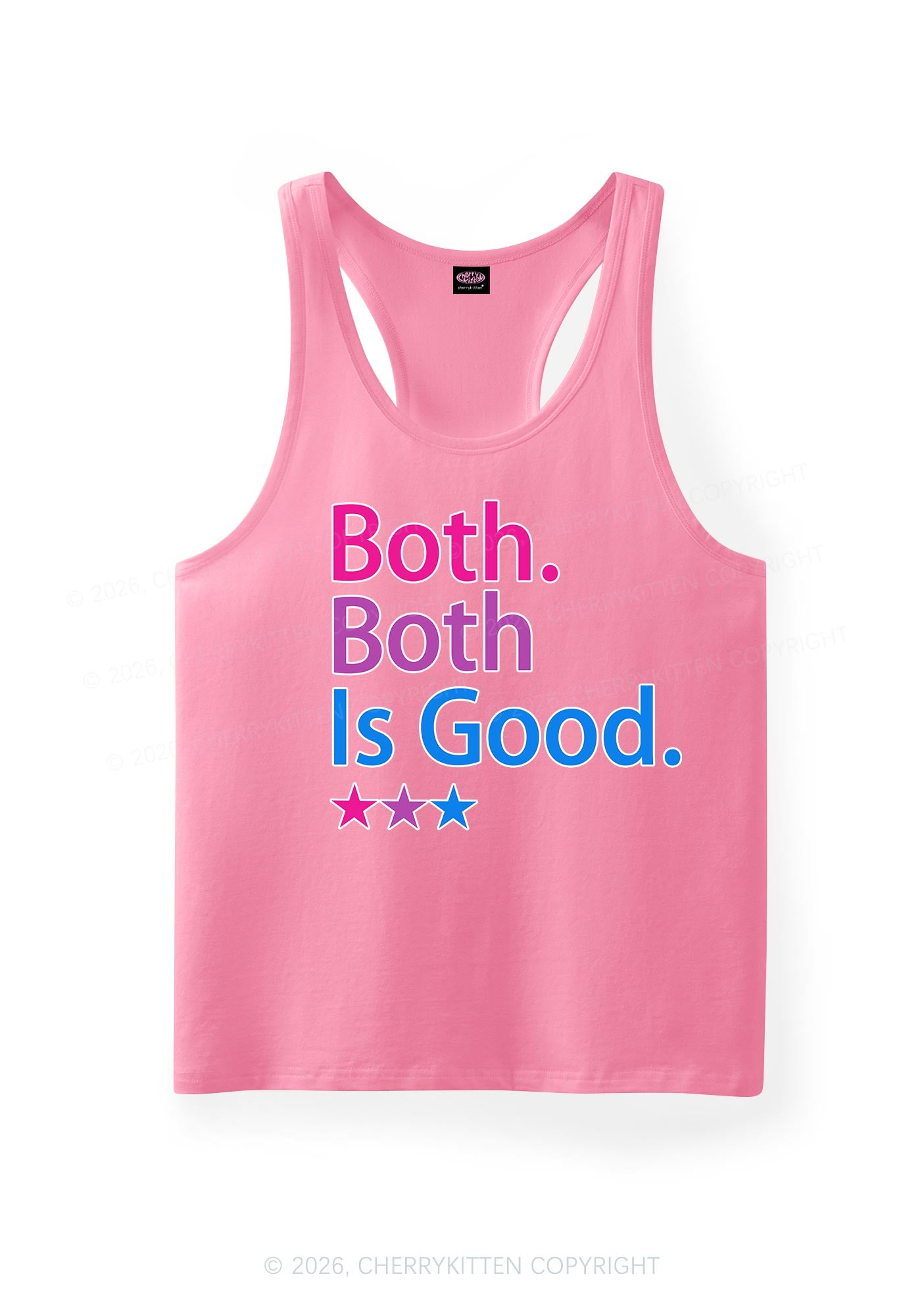 Both Is Good Pride Y2K Men Racerback Tank Top Cherrykitten