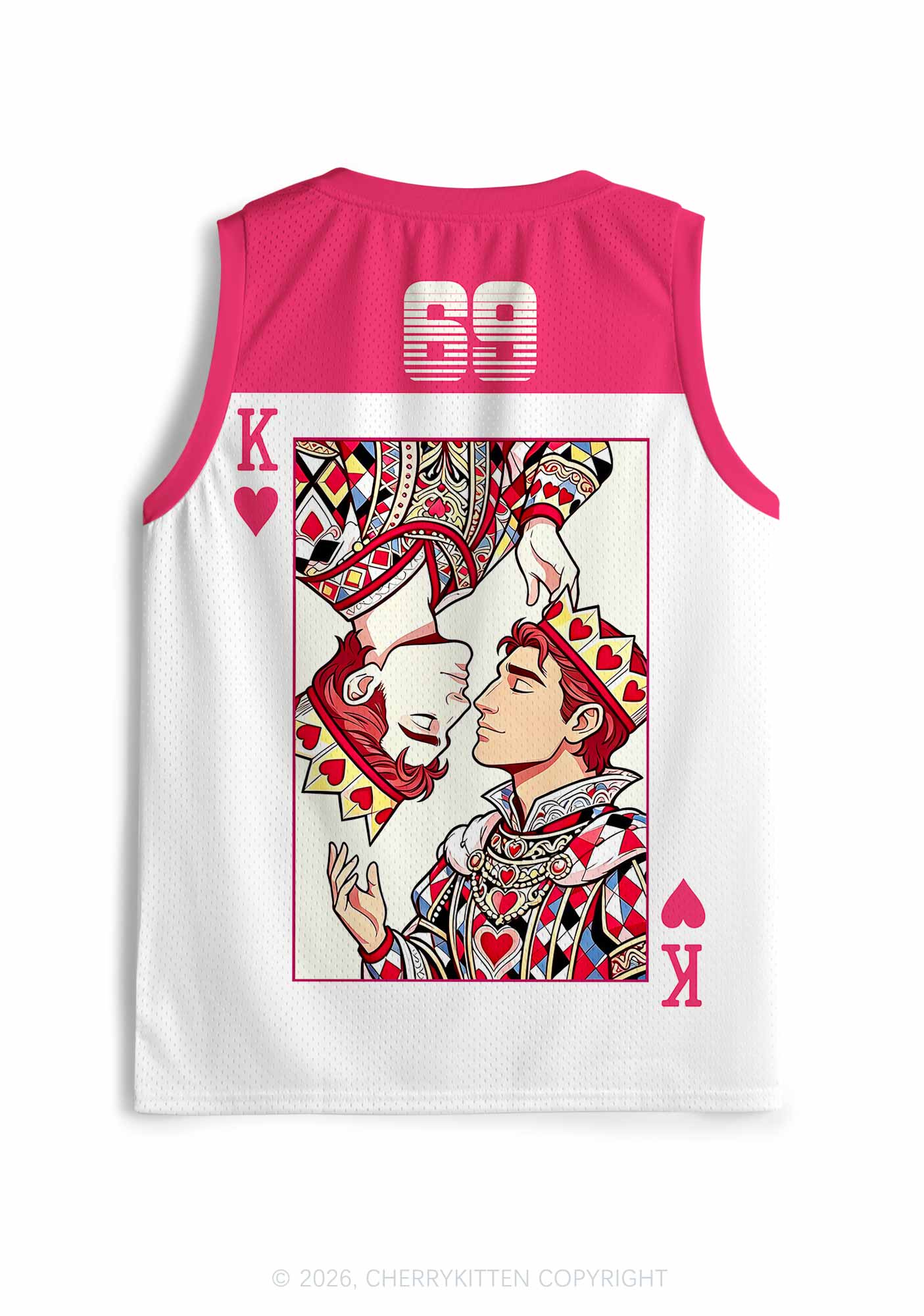 Red Heart King Pride Y2K Sport Jersey Tank Cherrykitten