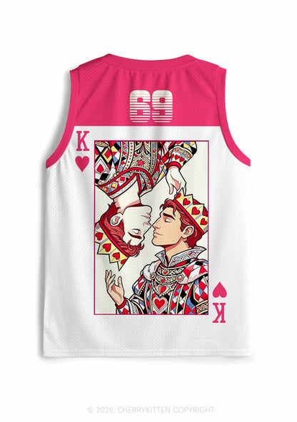 Red Heart King Pride Y2K Sport Jersey Tank Cherrykitten