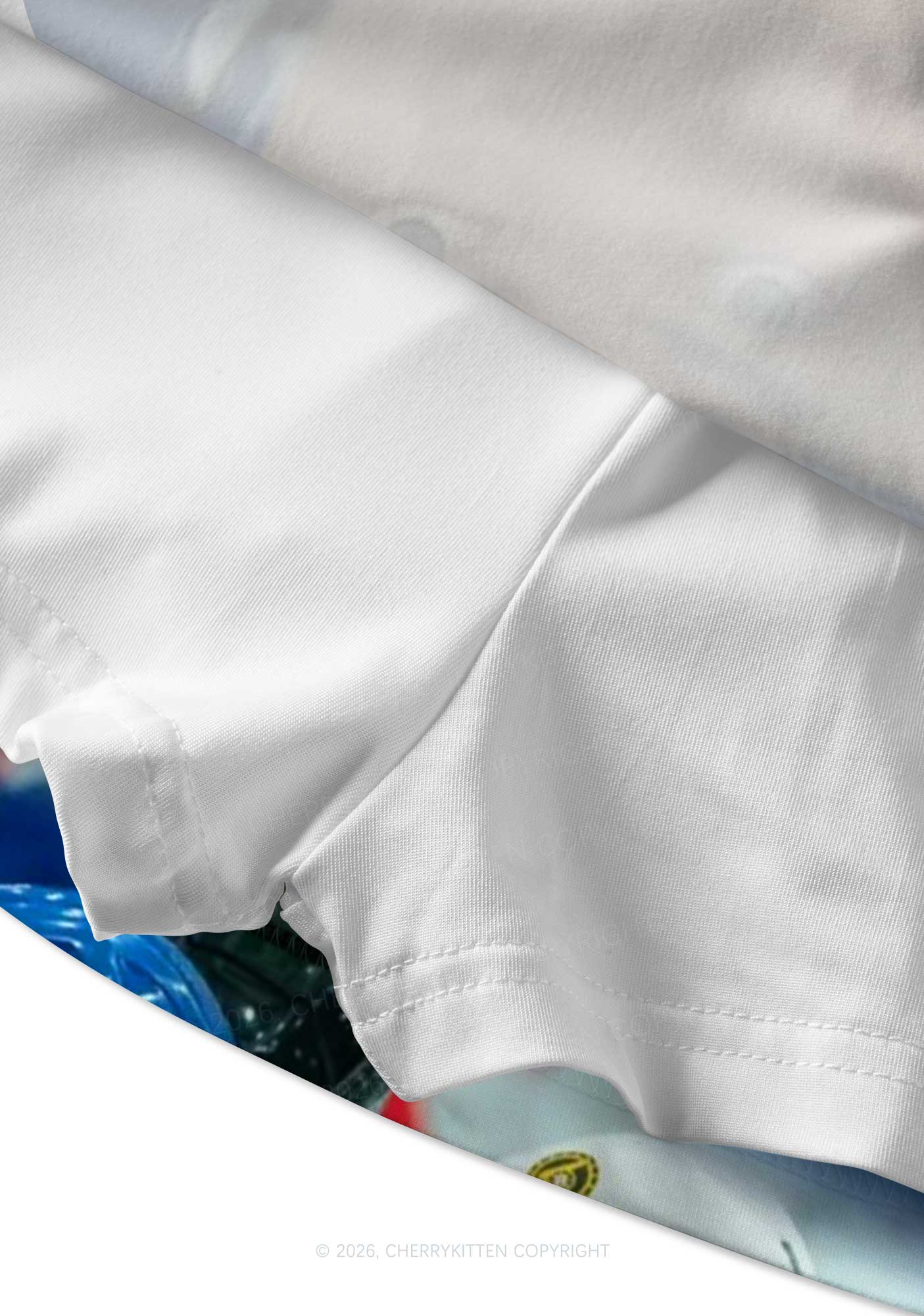 Blue And White Hockey Shirt HR Y2K Print Mini Skirt Cherrykitten