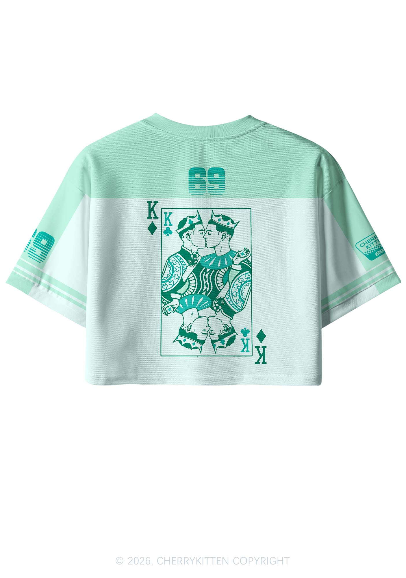 Gay King Pride Y2K Crop Sport Jersey Shirts Cherrykitten