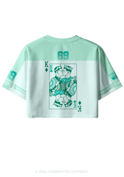 Gay King Pride Y2K Crop Sport Jersey Shirts Cherrykitten