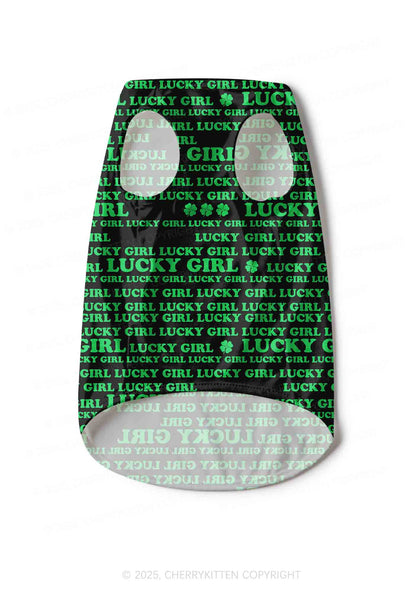 Lucky Girl Y2K Pet Tank Top Cherrykitten