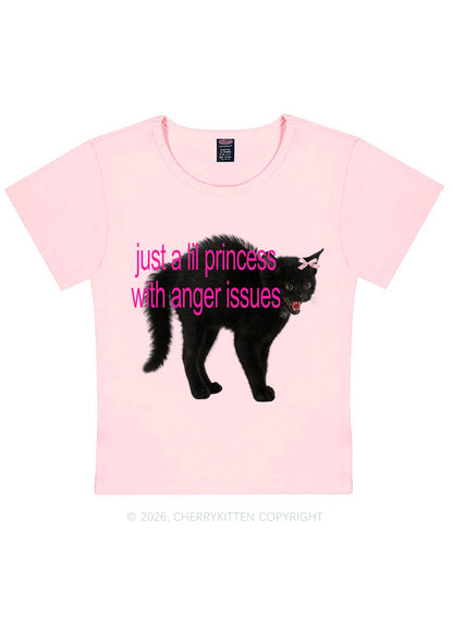 Just A Lil Princess Y2K Baby Tee Cherrykitten