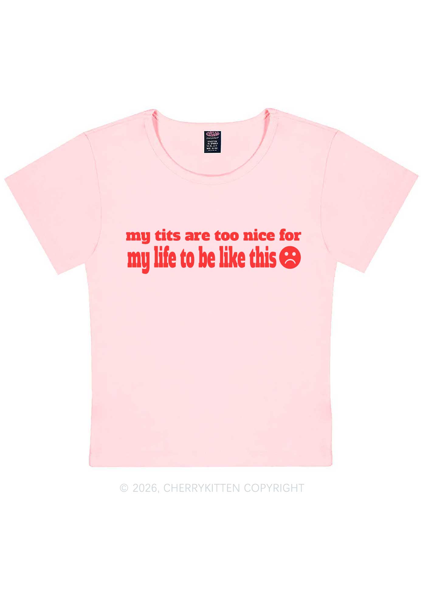 My Txts Are Too Nice Y2K Baby Tee Cherrykitten