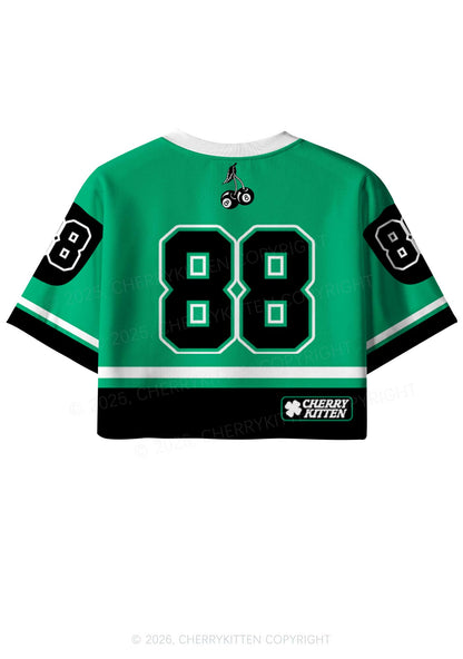 Custom The Irish Love Me St Patricks Y2K Crop Sport Jersey Shirts Cherrykitten