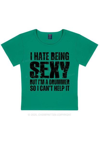 I Hate Being Sexy Y2K Baby Tee Cherrykitten