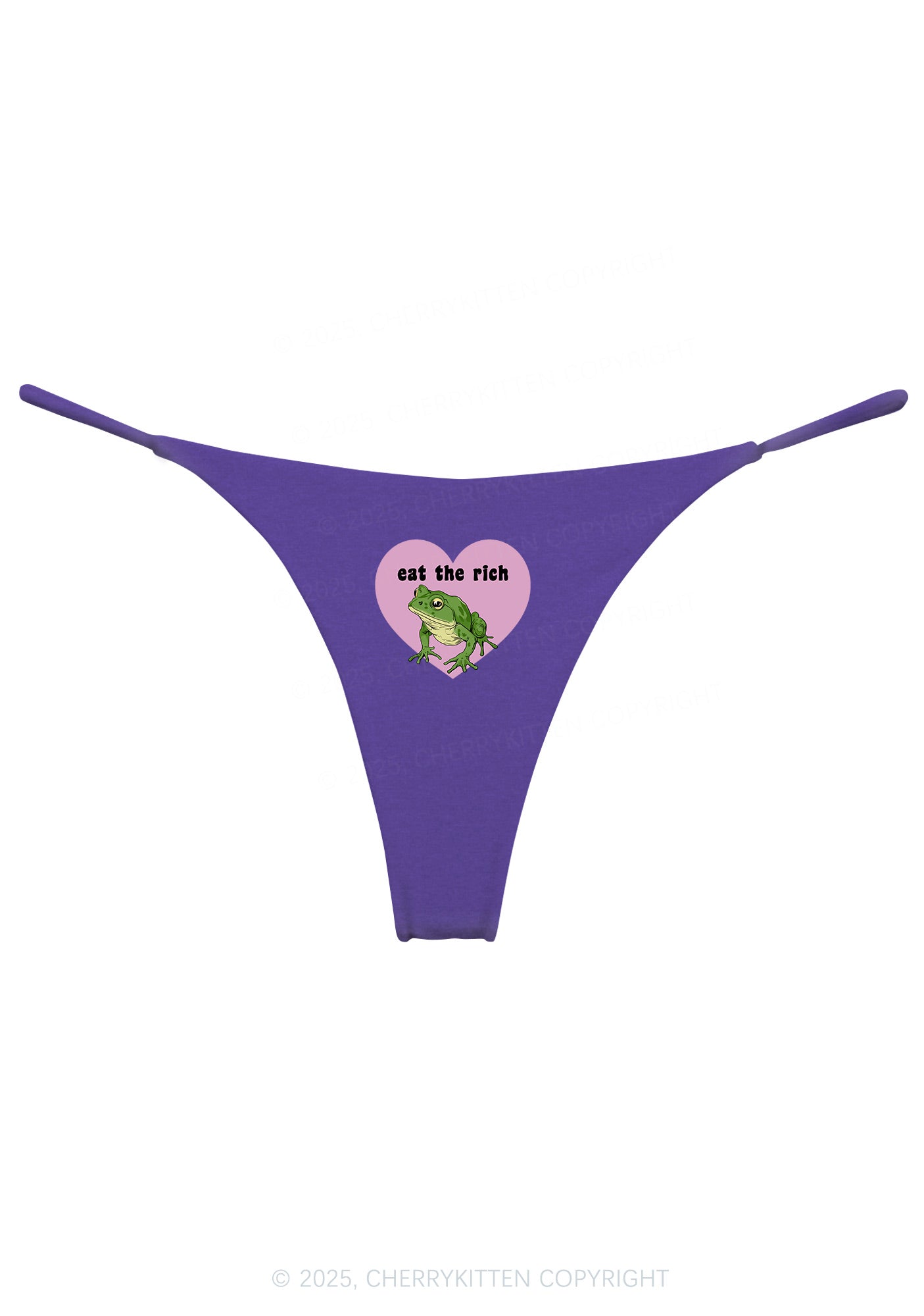 Eat The Rich Frog Y2K Bikini String Thong Cherrykitten