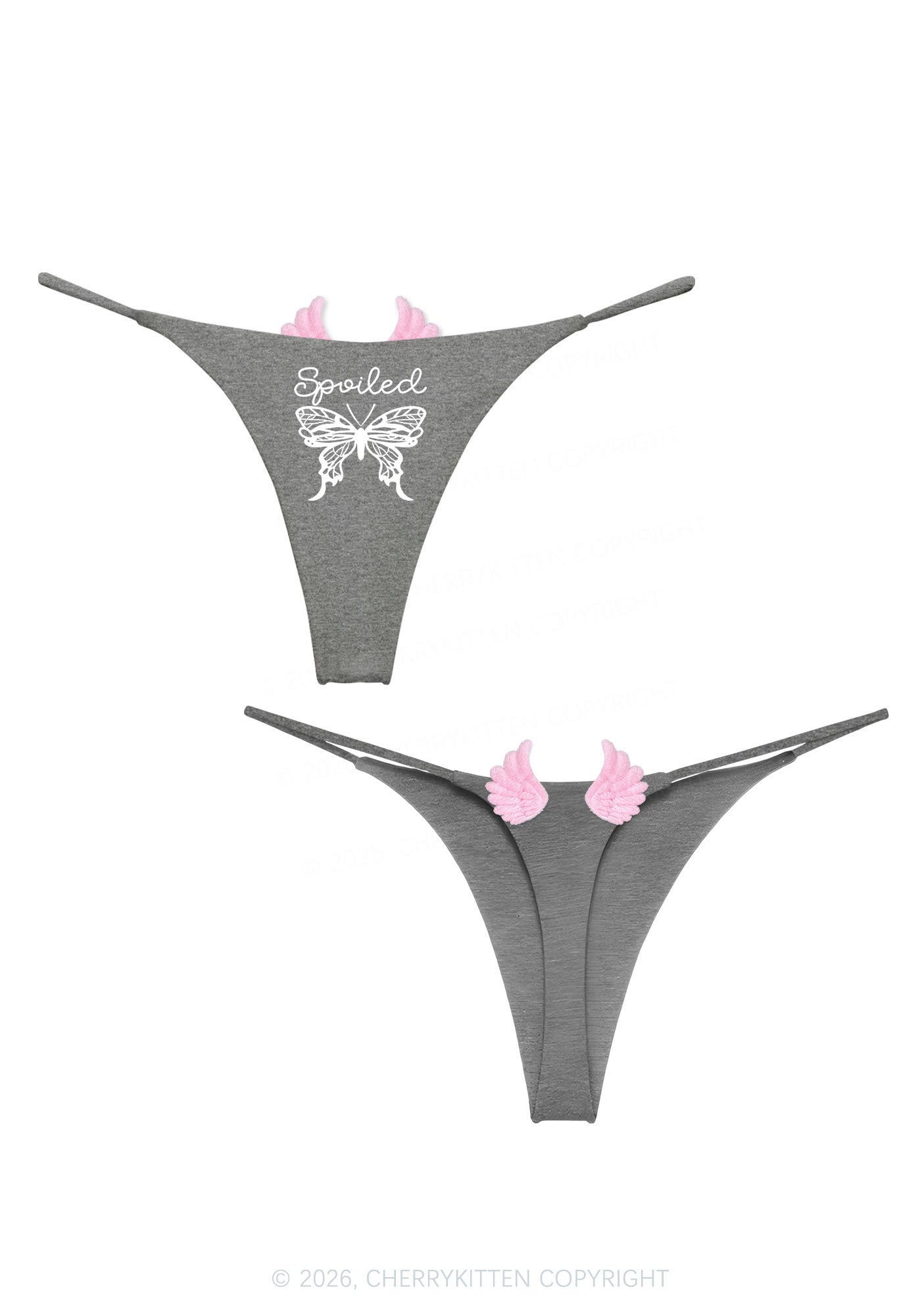 Spoiled Butterfly Y2K Goth Angel Wings Bikini String Thong Cherrykitten