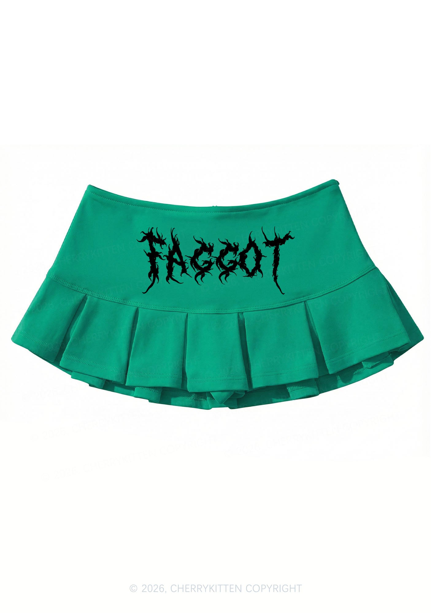 Punk Faggot Pride Y2K Mini Pleated Skirts Cherrykitten