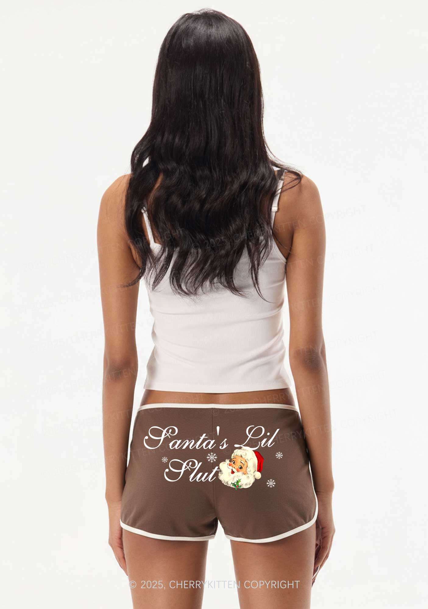 Santas Lil Slxt Christmas Y2K Booty Shorts Cherrykitten