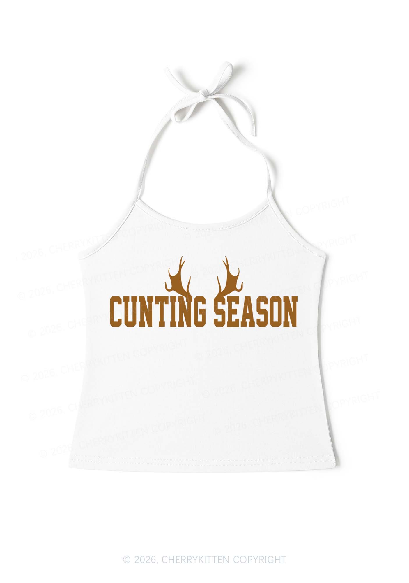 Cunting Season Y2K Halter Neck Cami Cherrykitten