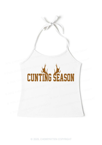 Cunting Season Y2K Halter Neck Cami Cherrykitten
