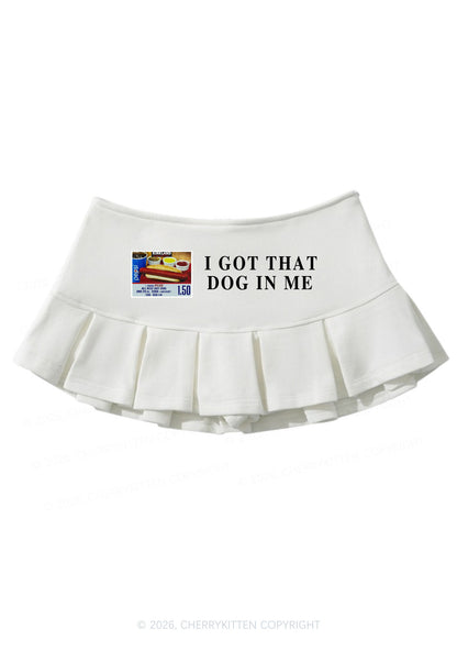 I Got That Hot Dog In Me Y2K Mini Pleated Skirts Cherrykitten
