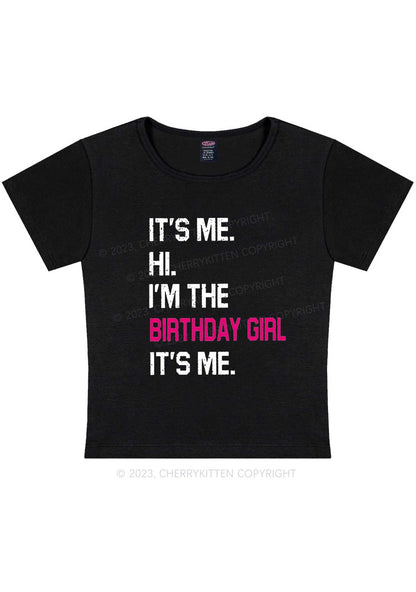 Curvy Birthday Girl Y2K Baby Tee Cherrykitten
