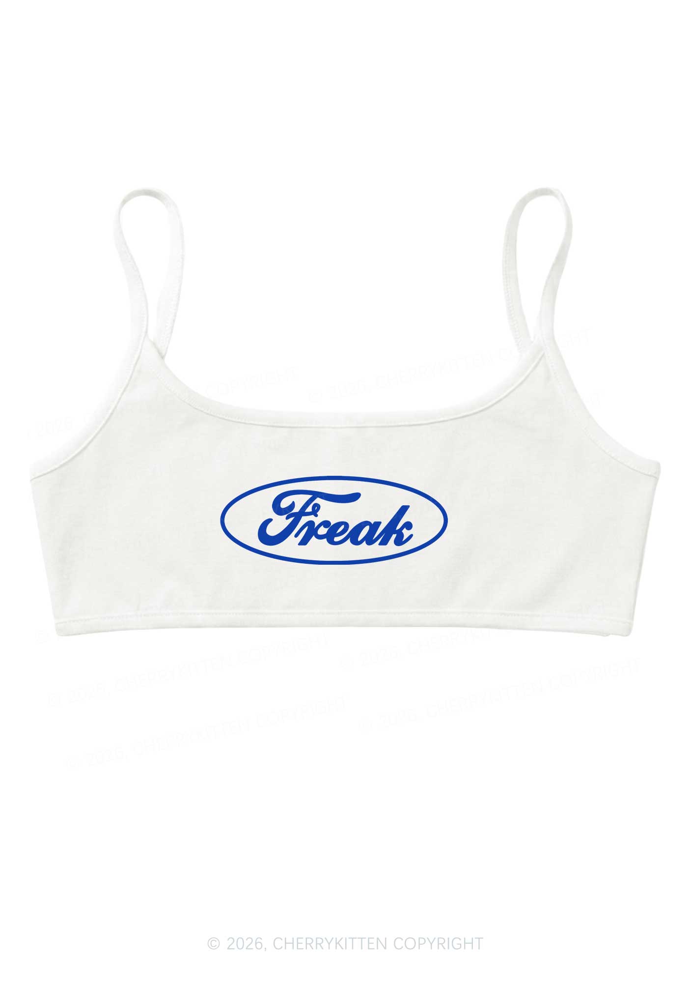 Oval Freak Y2K Super Crop Cami Cherrykitten
