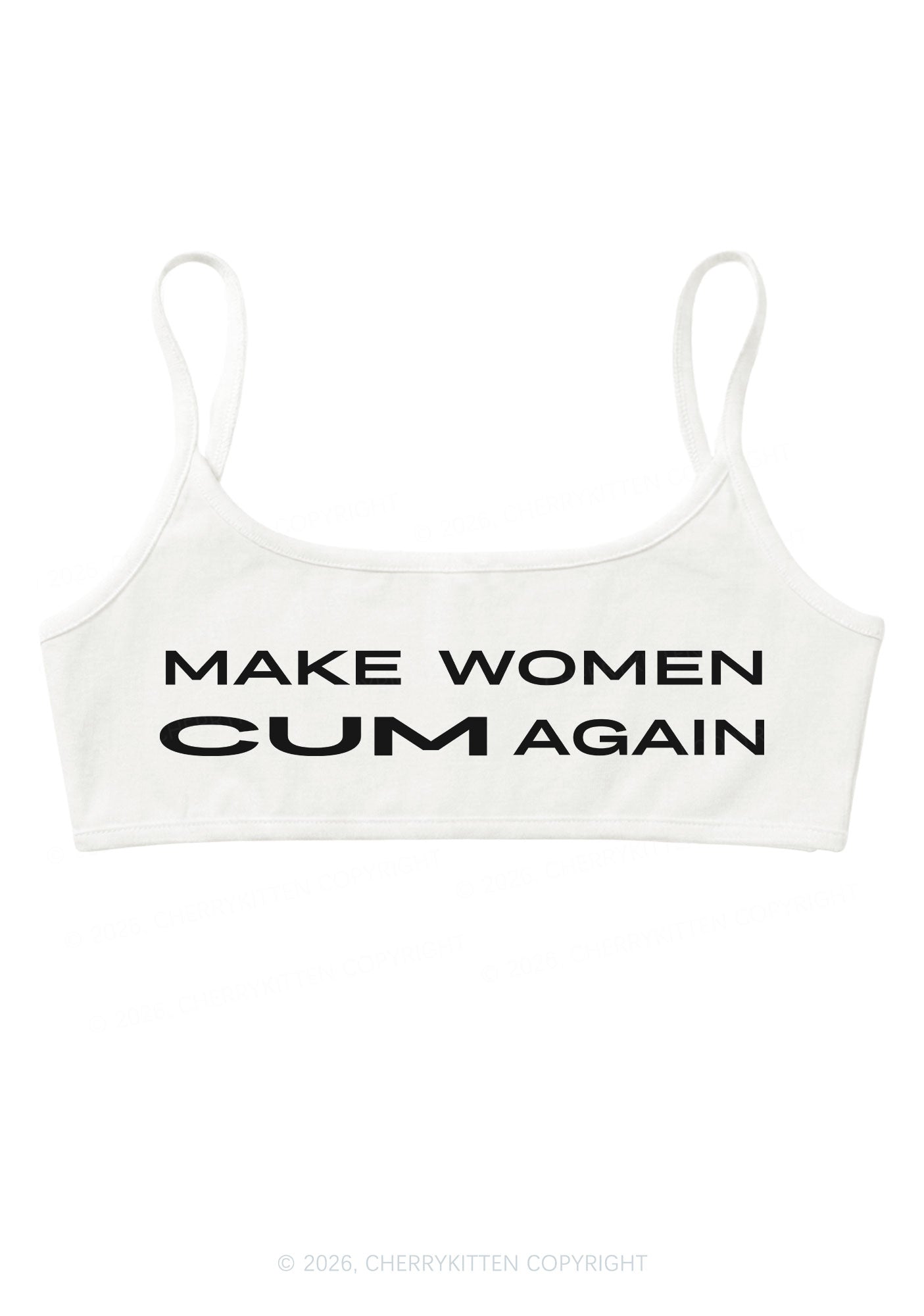 Make Women Cxm Again Y2K Super Crop Cami Cherrykitten