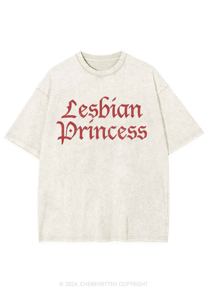 Lesbian Princess Y2K Washed Tee Cherrykitten