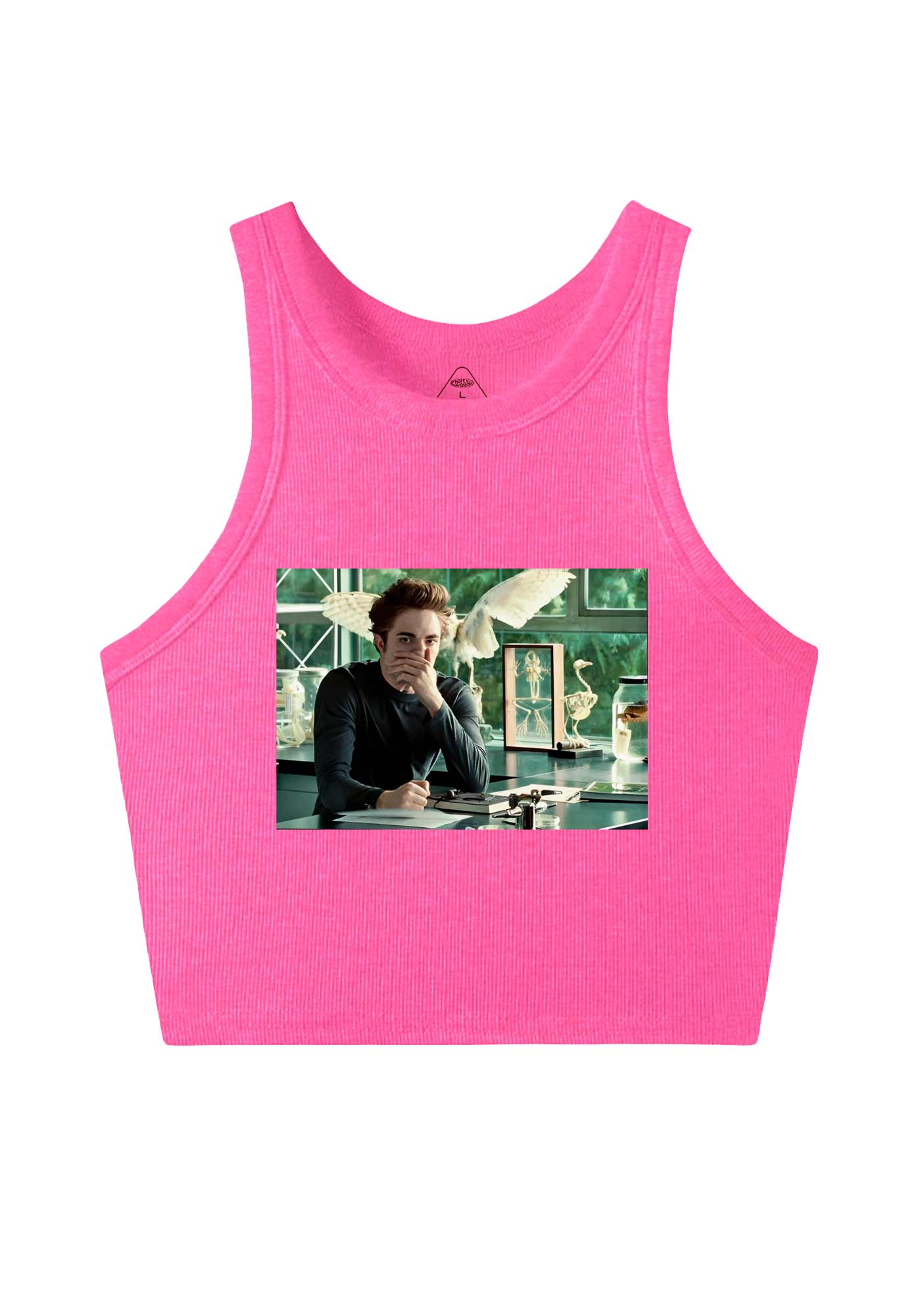 Vampire Boy Y2K Crop Tank Top Cherrykitten