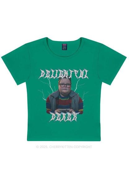 Delightful Boy Y2K Baby Tee Cherrykitten