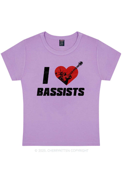I Love Bassists Y2K Baby Tee Cherrykitten