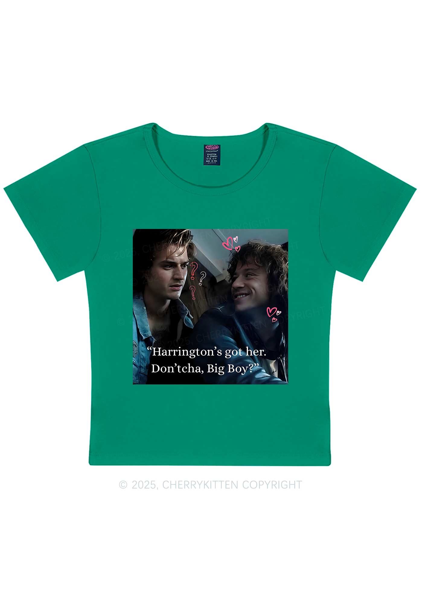 Big Boy Got Her Y2K Baby Tee Cherrykitten