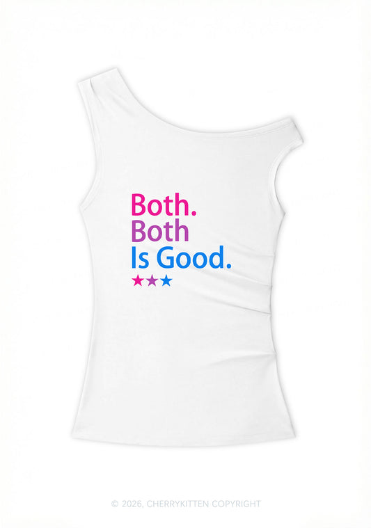 Both Is Good Pride Y2K Off Shoulder Tank Top Cherrykitten
