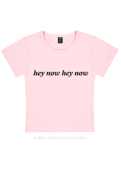 Hey Now Y2K Baby Tee Cherrykitten