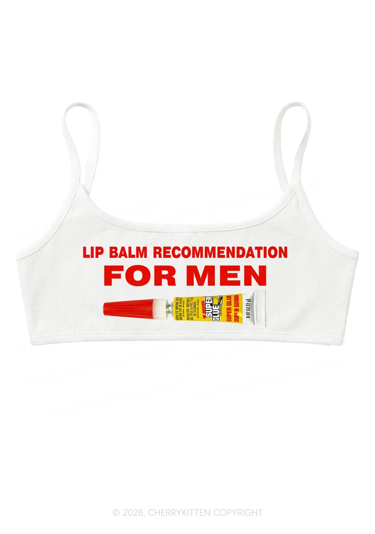 Lip Balm Recommendation For Men Y2K Super Crop Cami Cherrykitten