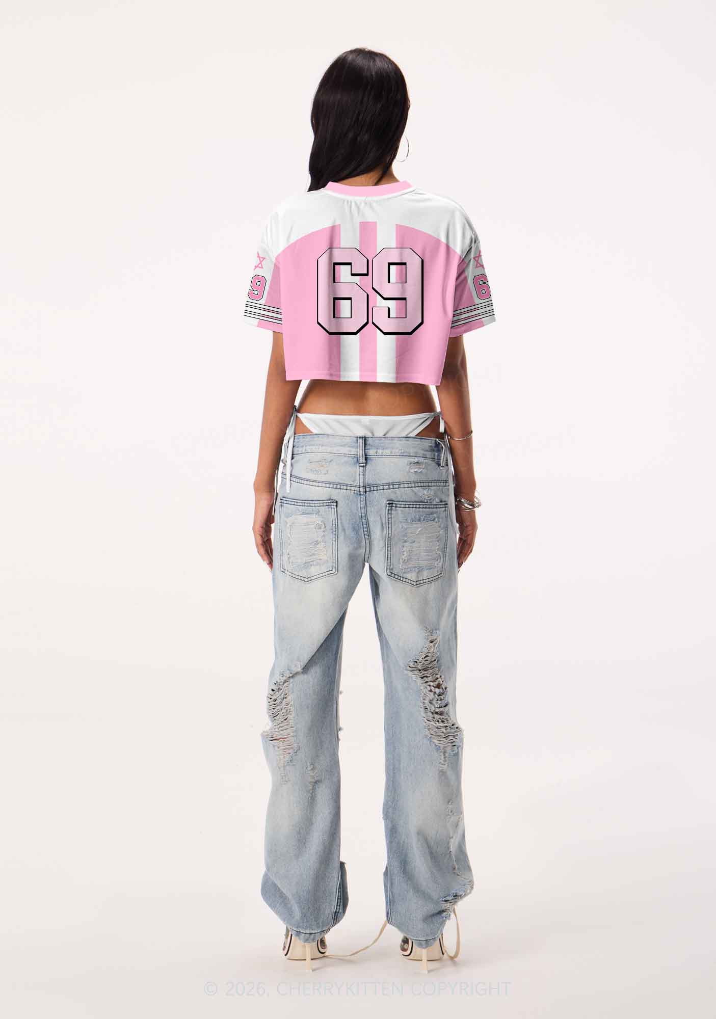 Garden Chat Pride Y2K Crop Sport Jersey Shirts Cherrykitten