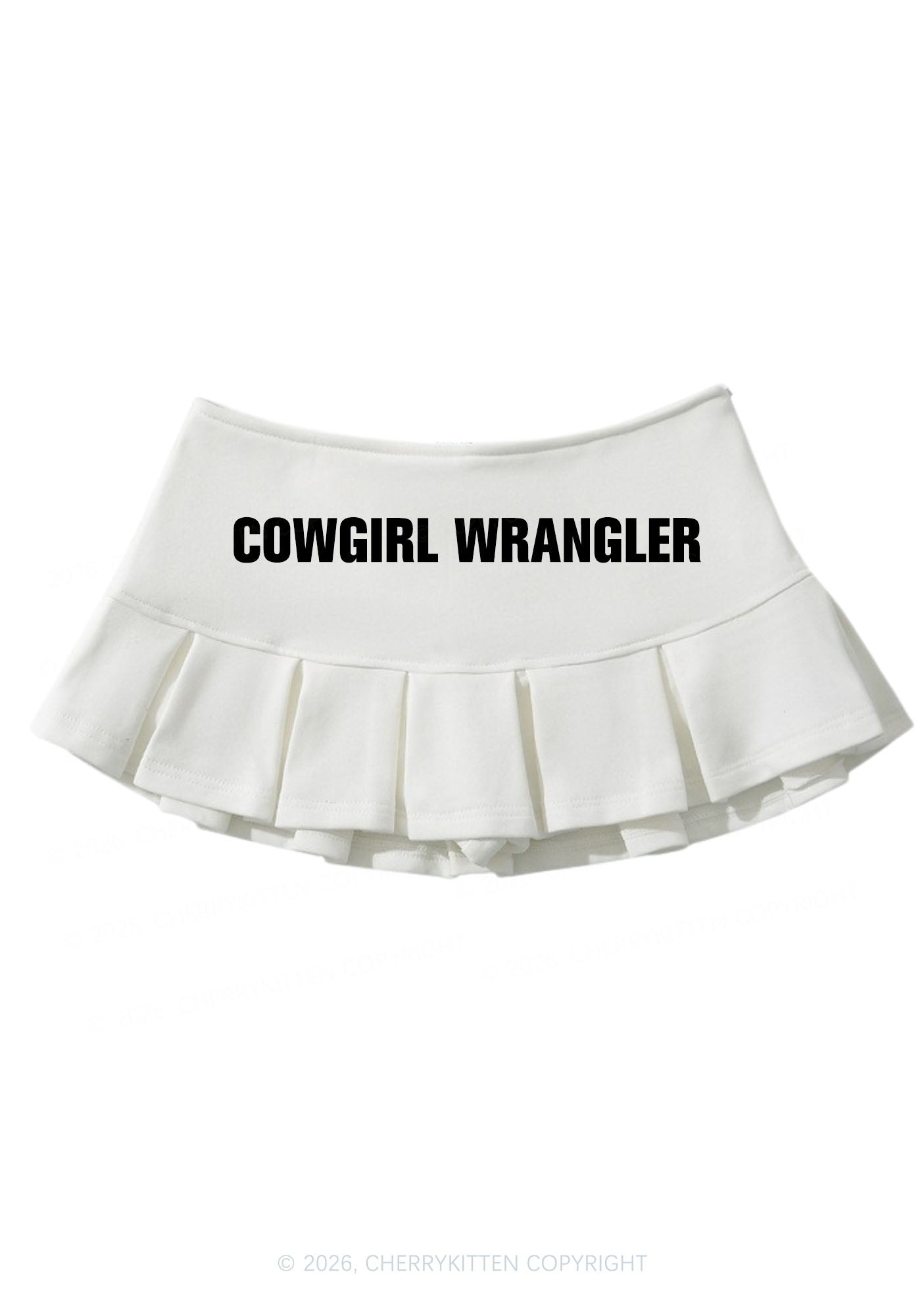 Cowgirl Wrangler Pride Y2K Mini Pleated Skirts Cherrykitten