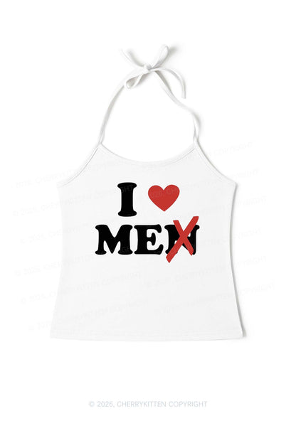 Love Me Not Men Y2K Halter Neck Cami Cherrykitten