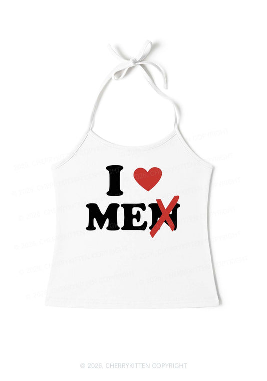 Love Me Not Men Y2K Halter Neck Cami Cherrykitten