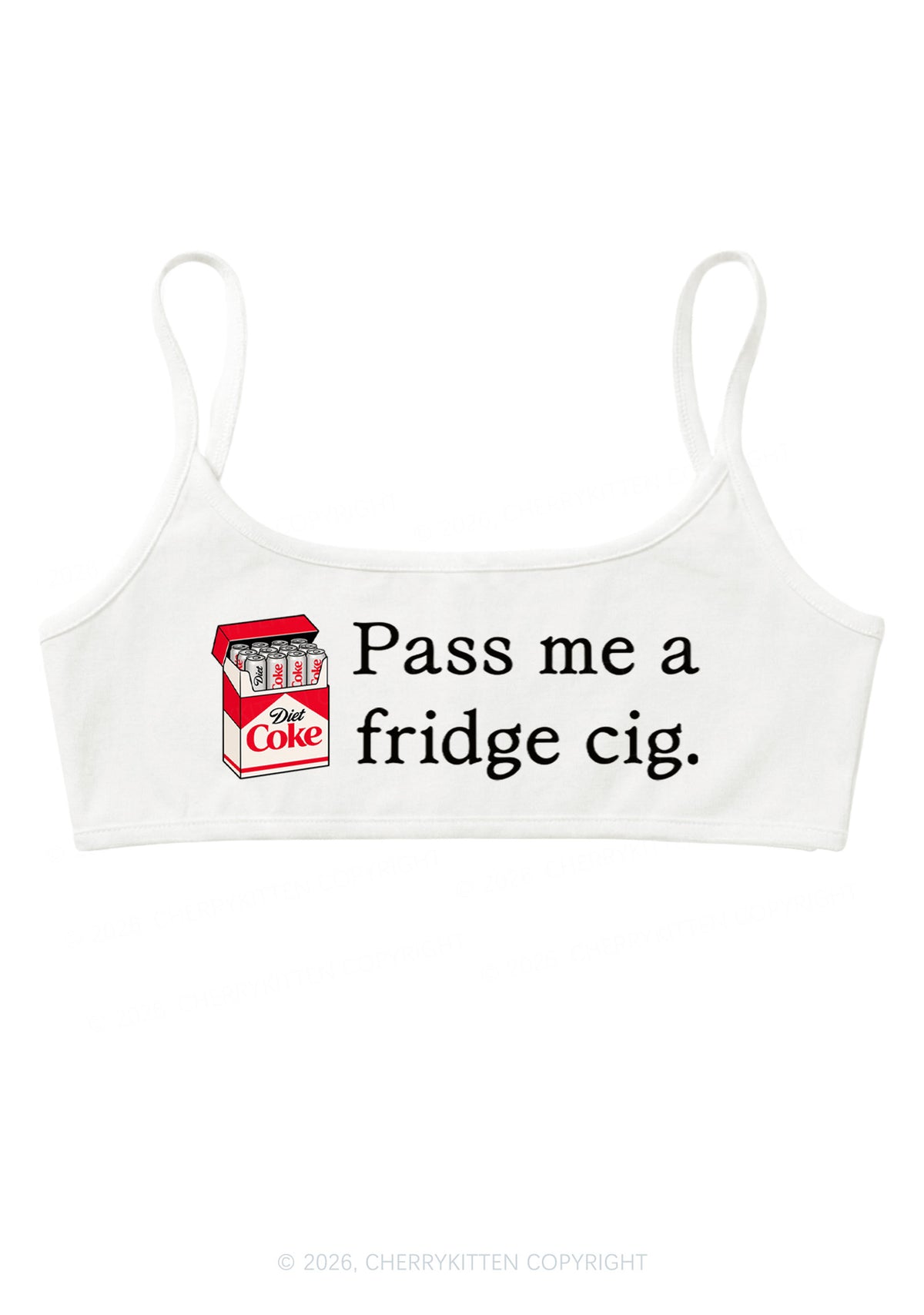 Pass Me Fridge Cig Y2K Super Crop Cami Cherrykitten