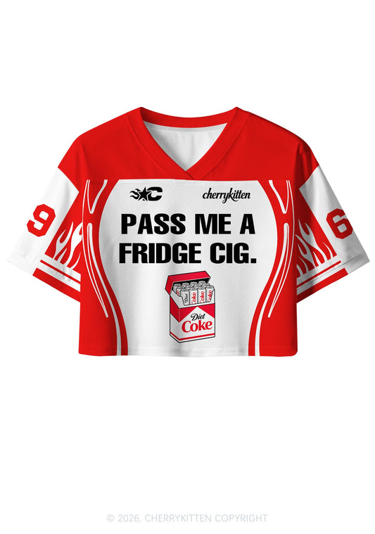Pass Me Fridge Cig Y2K Crop Sport Jersey Shirts Cherrykitten