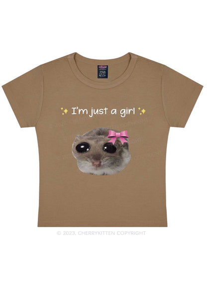 I'm A Girl Y2K Baby Tee Cherrykitten