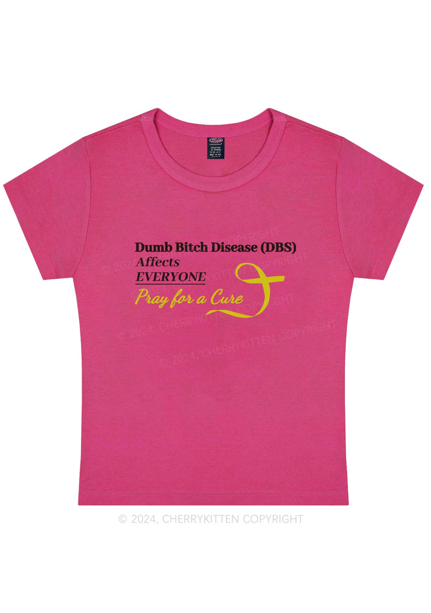 Curvy DBS Affects Everyone Y2K Baby Tee Cherrykitten