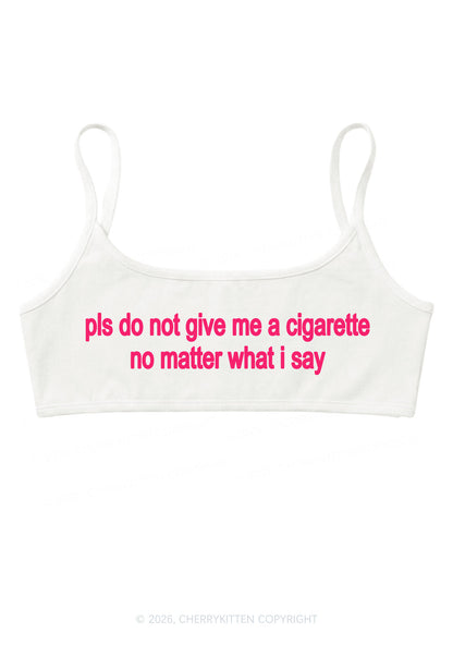 Dont Give Me Cigarette Y2K Super Crop Cami Cherrykitten